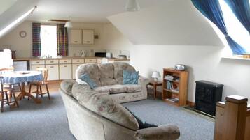 Cottage, 2 Bedrooms | Living area | Flat-screen TV, DVD player, table tennis