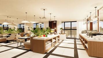 2 restauranter, frokost, lunsj og middag serveres, internasjonale retter