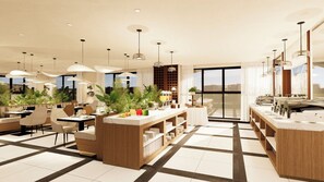 2 Restaurants, Frühstück, Mittagessen, Abendessen, internationale Küche