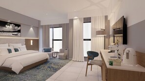 Caja de seguridad en la habitación, escritorio y cortinas blackout 