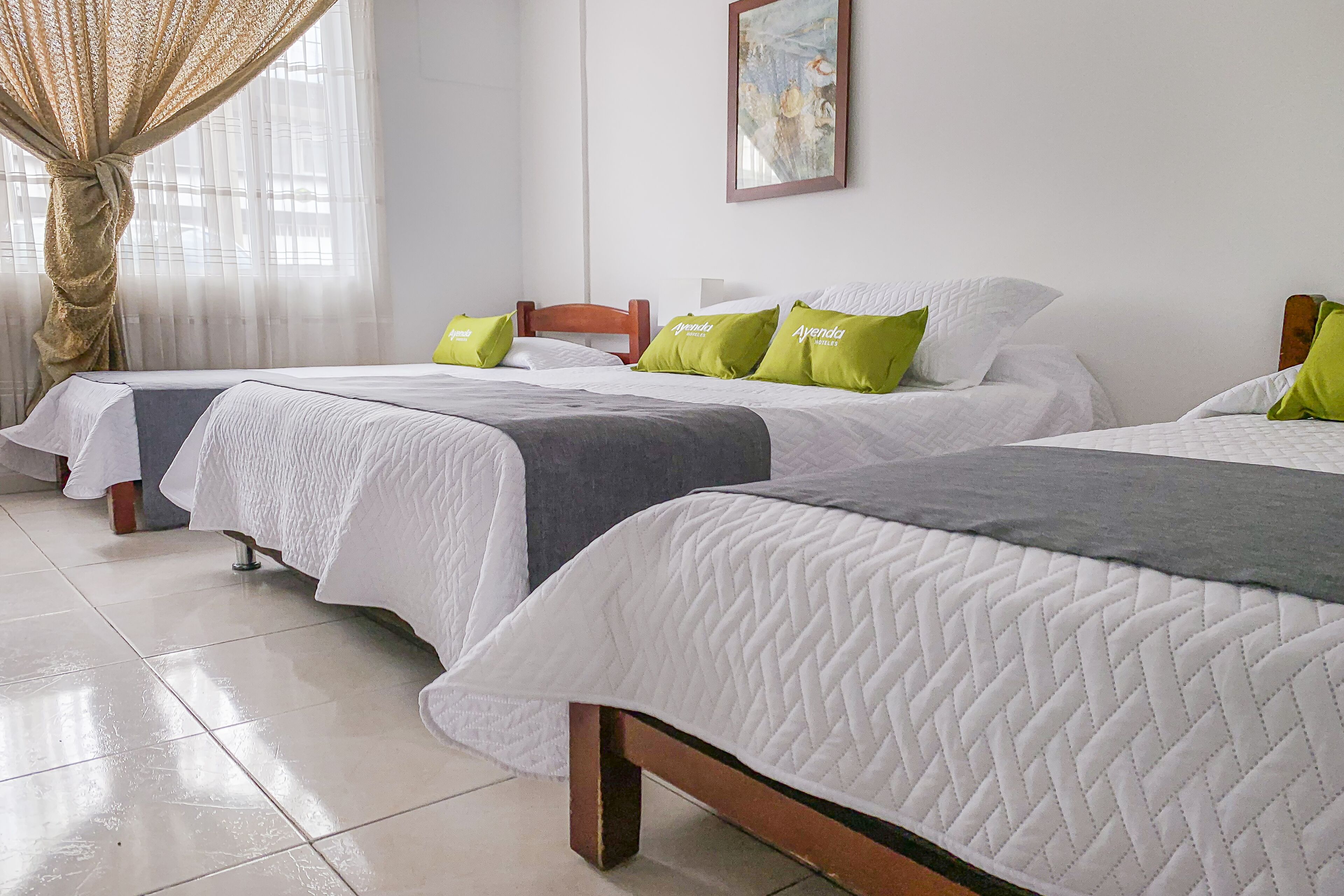 Desk, blackout drapes, WiFi (free), bed sheets