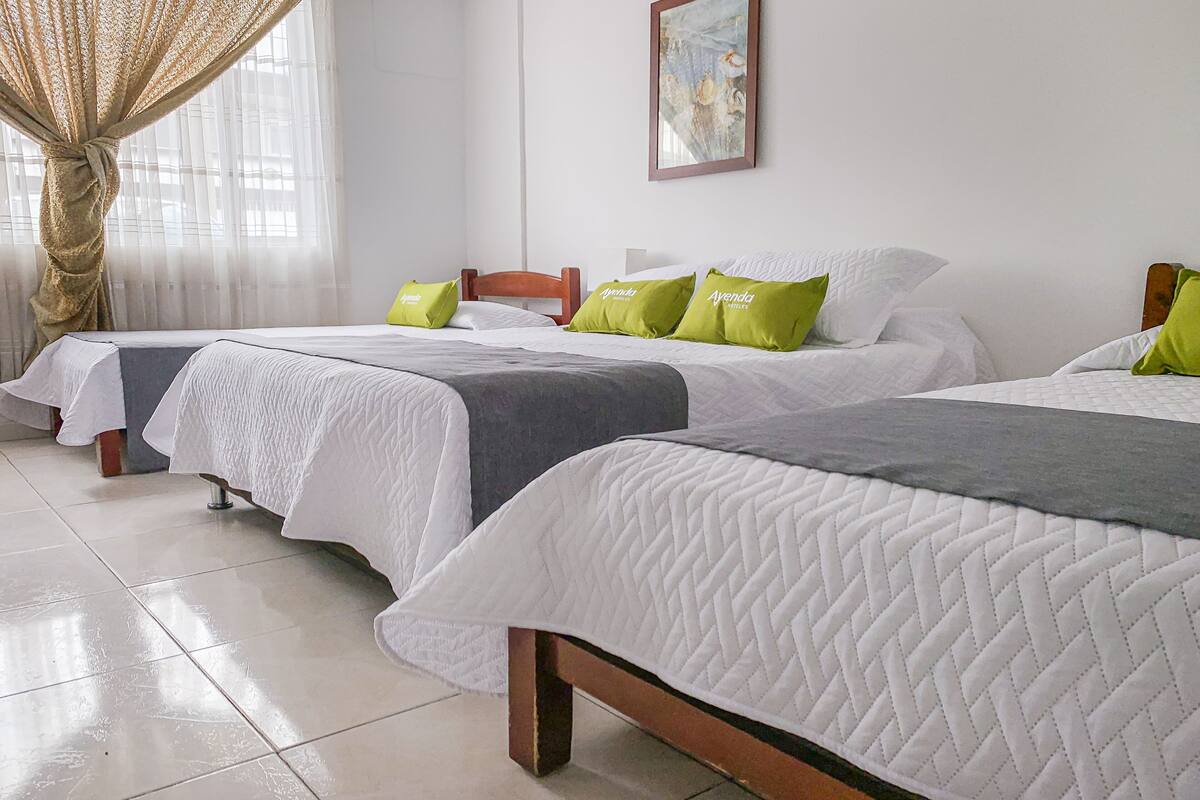 Desk, blackout drapes, WiFi (free), bed sheets