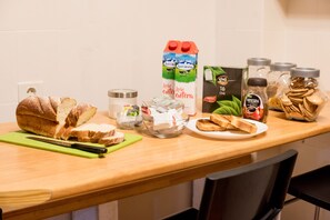 Free daily self-serve breakfast