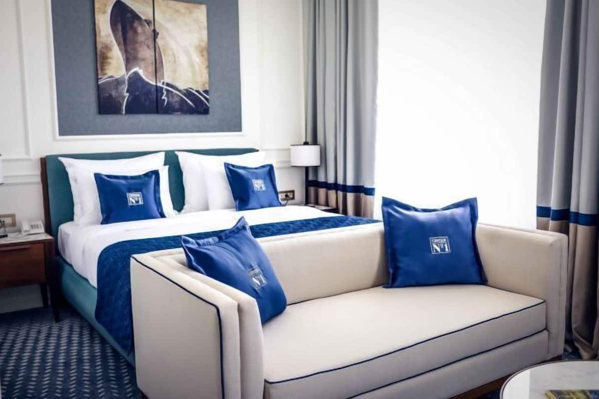 Minibar, in-room safe, desk, blackout curtains