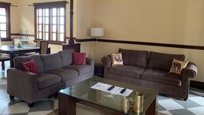 Apartment, 1 Bedroom (Flat 3) | Living room | LCD TV - Carlton On Troas (Accra)