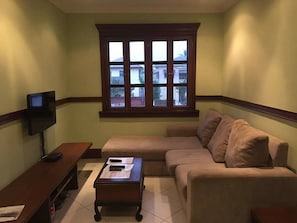 Apartment, 1 Bedroom (Flat 4) | Living area | LCD TV