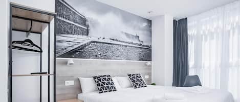 In-room safe, desk, laptop workspace, blackout drapes