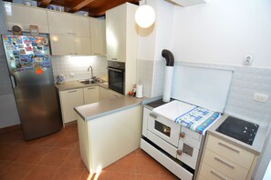 Family Apartment, Sea View | Private kitchen | Fridge, stovetop, cookware/dishes/utensils - Apartments NENA (Tivat)