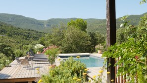 Outdoor pool, a heated pool - LA Source, House With Heated Saltwater Pool Near Lagrasse, Sleeps 9 (Mayronnes)