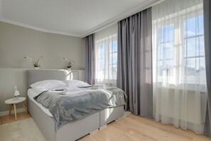 Deluxe Apartment | Living area | Flat-screen TV - Grand Apartments - Willa Sobieski (Sopot)