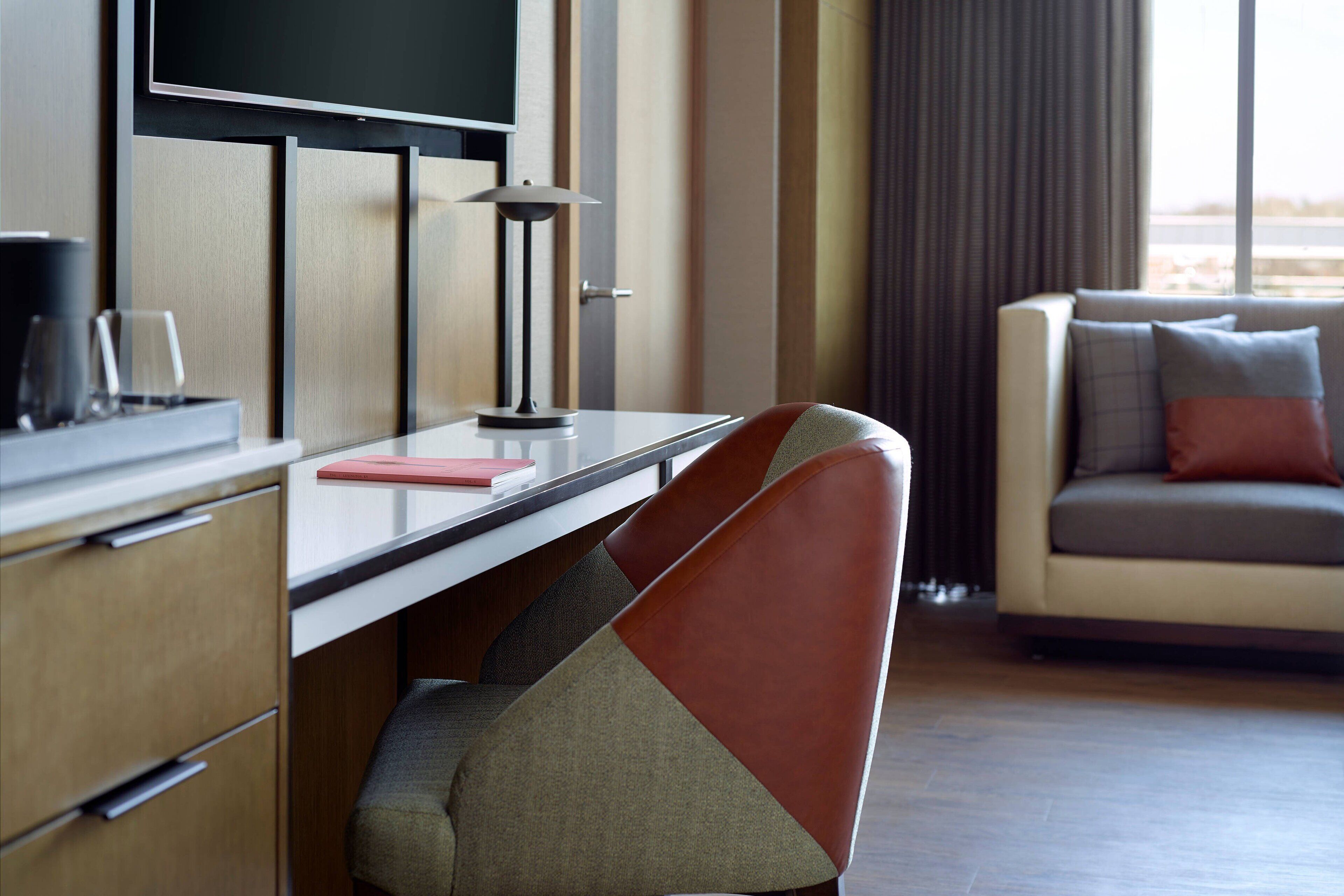 hypo-allergenic bedding, in-room safe, desk, laptop workspace