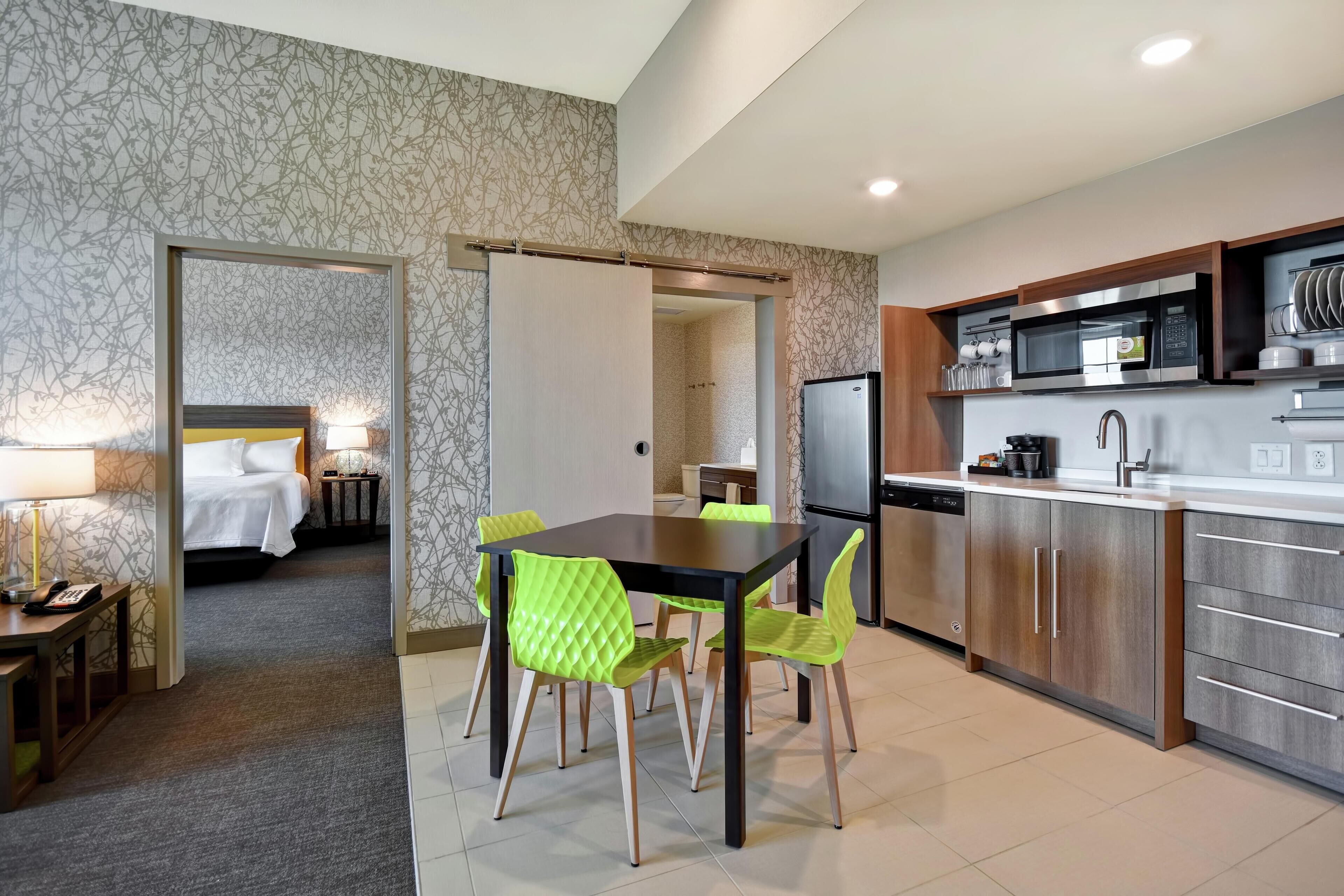 Suite, 1 Bedroom, Non Smoking | Private kitchen | Full-size fridge, microwave, dishwasher, coffee/tea maker
