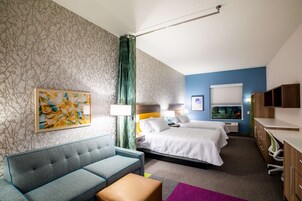 42-inch flat-screen TV with cable channels, TV