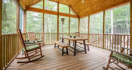 Enjoy quality time with family at "At Ease", the gem of the woods in Eagles Mere