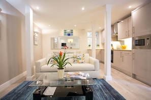 Apartment, 1 Bedroom | Living area | 42-inch flat-screen TV with digital channels, plasma TV - Ballsbridge Apartments (Dublin)