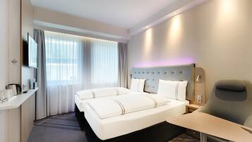 In-room safe, blackout drapes, soundproofing, iron/ironing board