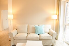 Flat-screen TV, DVD player