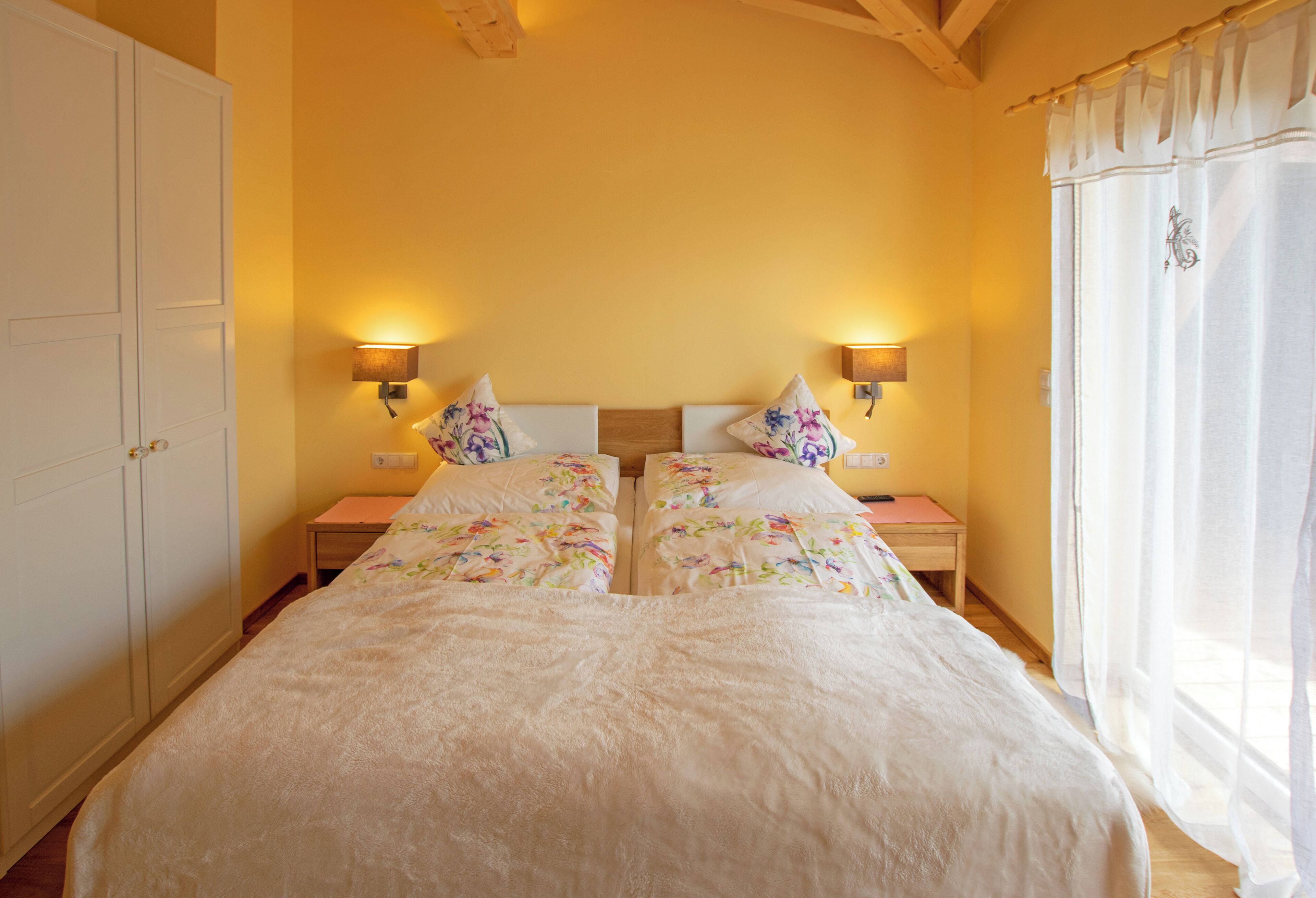 Hypo-allergenic bedding, in-room safe, individually decorated