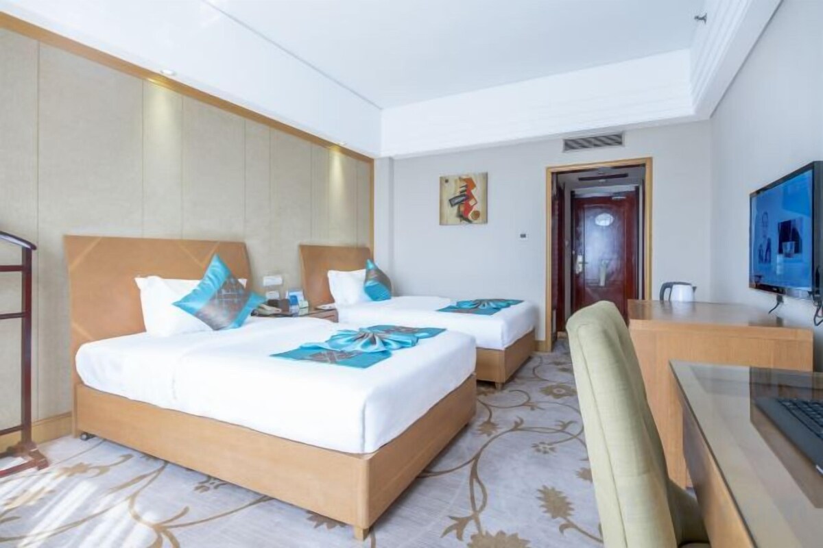 Blackout curtains, rollaway beds, free WiFi, bed sheets
