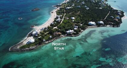Una casa completamente aislada, con mucho espacio en el extremo norte de Elbow Cay