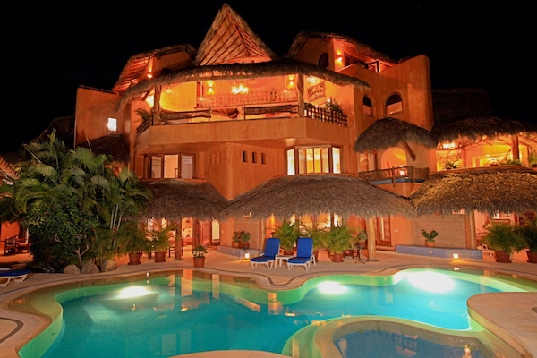 Front of property - evening/night