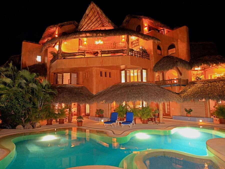 Front of property – evening/night