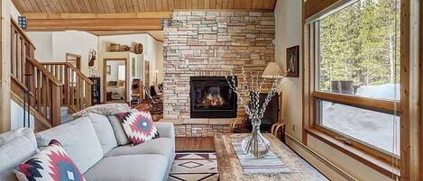 TV, fireplace, table football, offices