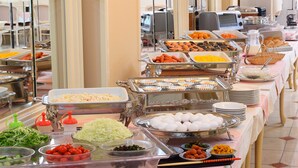 A buffet with various food items including eggs, vegetables, and meats. - Hotel Capital In Yamagata (Yamagata)