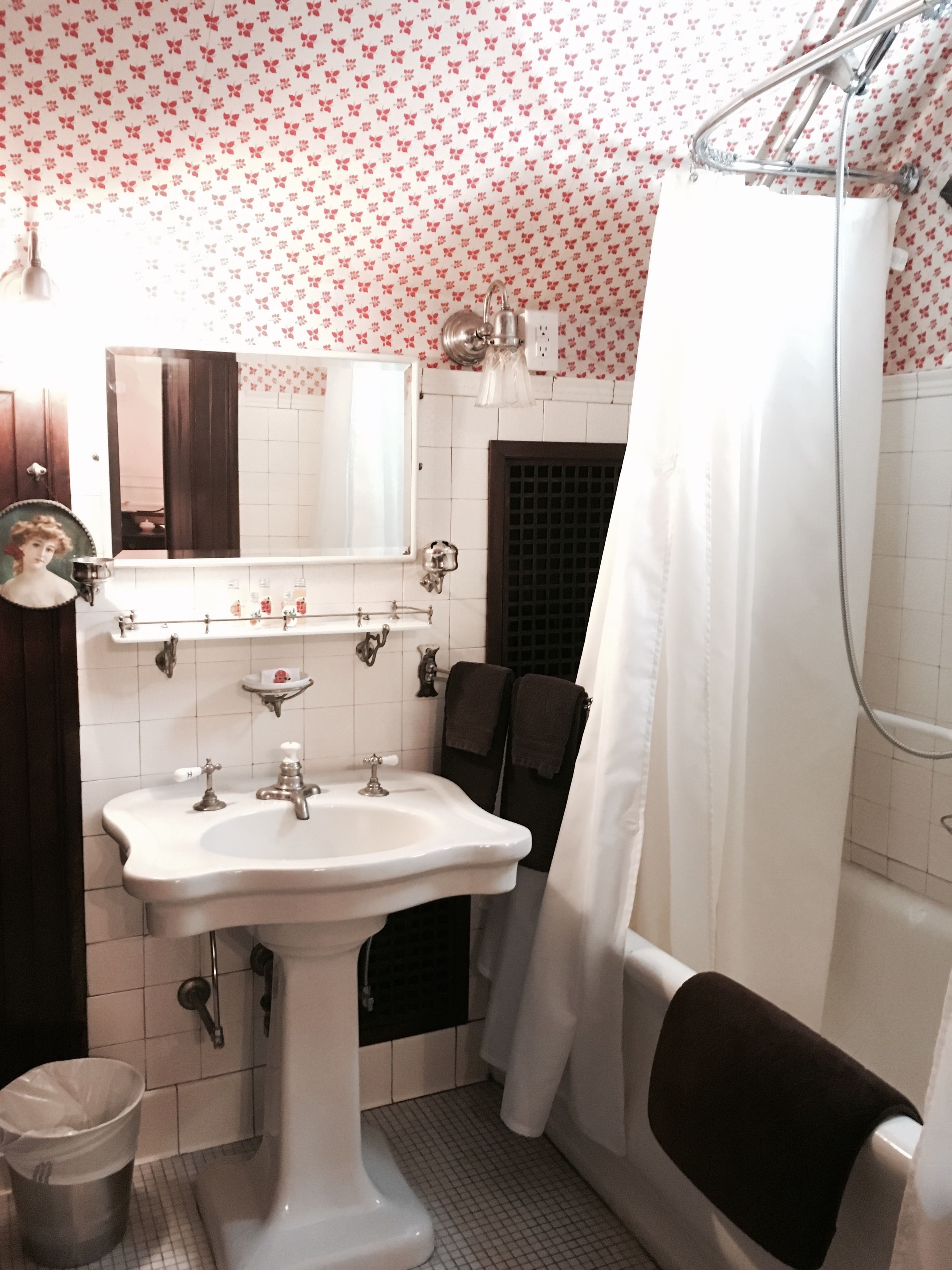 elsie sweeney room | bathroom | combined shower/bathtub, designer toiletries, hair dryer, dressing gowns
