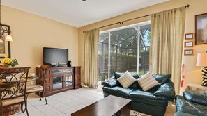 TV, video games, DVD player, table tennis