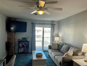 Smart TV, DVD player, books