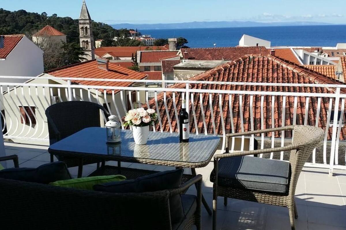Comfort Apartment, Sea View | Terrace/patio