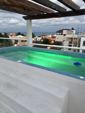 Suite Deluks, pemandangan teluk | Bathtub spa pribadi