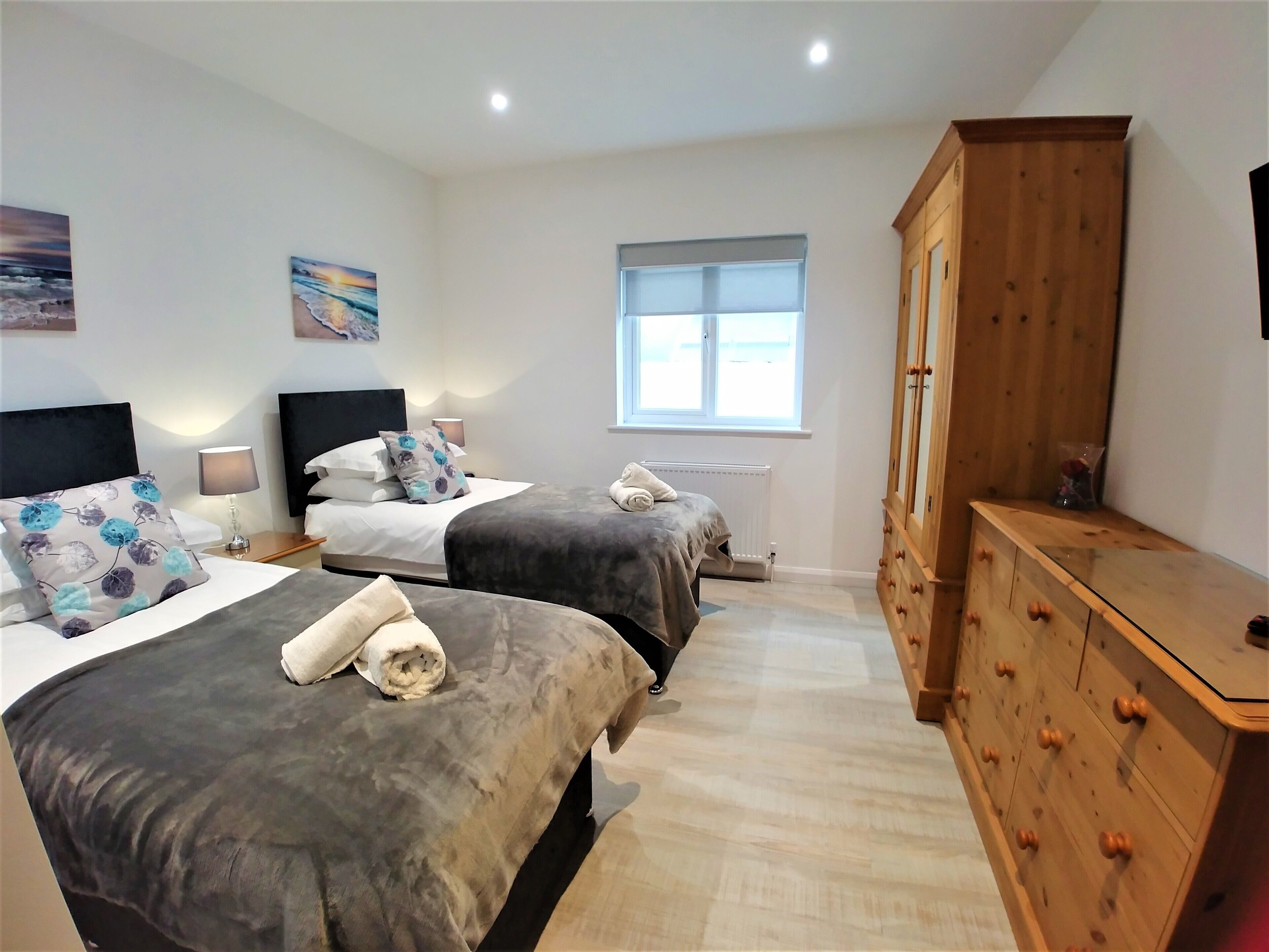 Two-Bedroom Apartment with Private Terrace - Ground Floor | Individually decorated, individually furnished, desk, laptop workspace