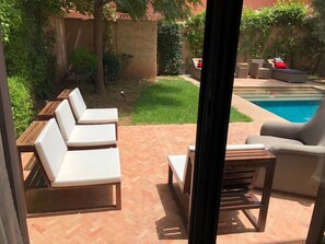 Villa, 3 Bedrooms, Garden View | Terrace/patio