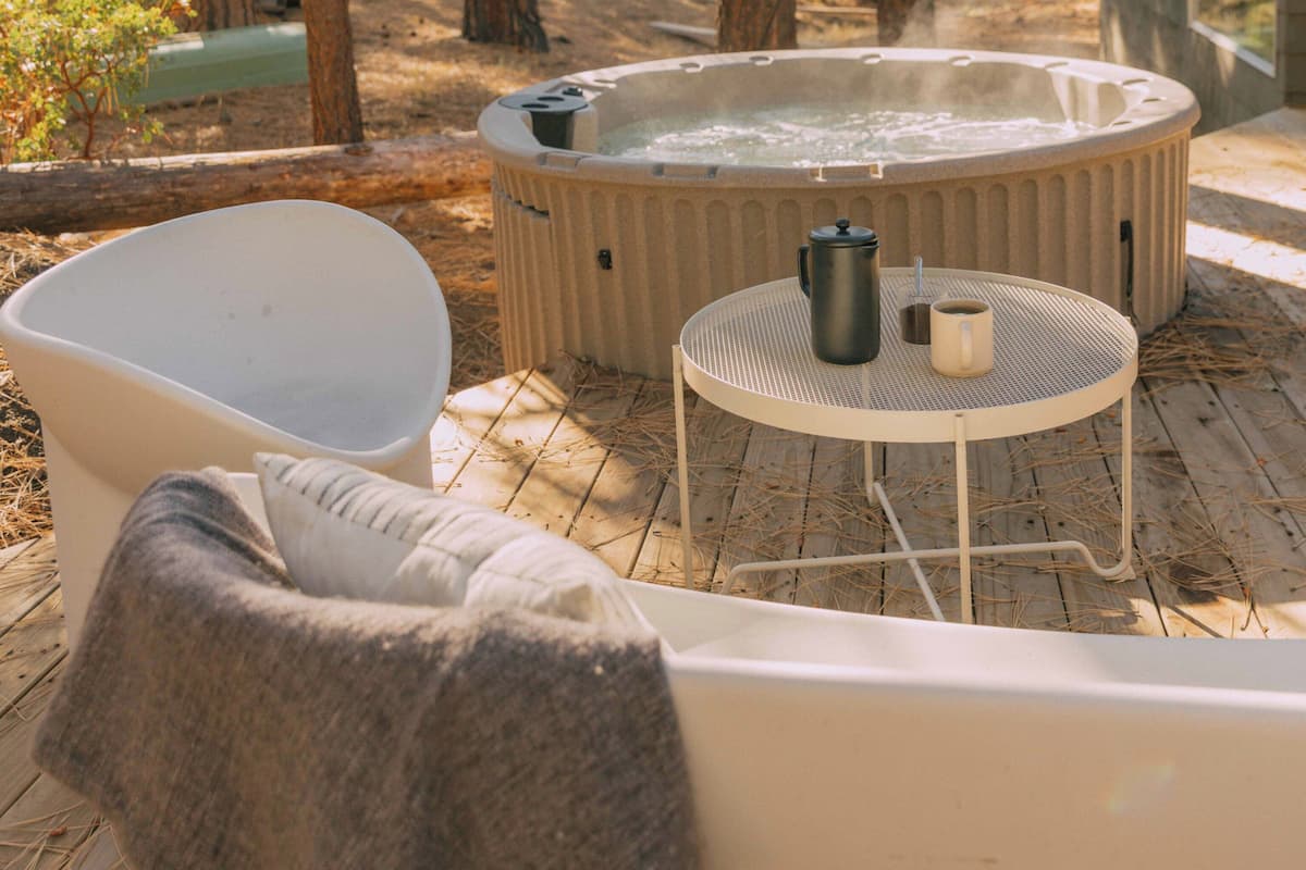 Premium Cabin, 2 Bedrooms, Hot Tub | Terrace/patio