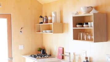 Design-FerienhĂŒtte, 1 Queen-Bett, Gartenblick (C5) | Eigene KĂŒche