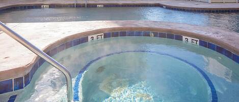 Et oppvarmet basseng