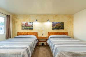 1 bedroom, individually decorated, individually furnished, desk