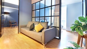 Comfort Apartment, 2 Bedrooms, Courtyard View | Living area - Downtown Mexico Apartments (Mexico City)