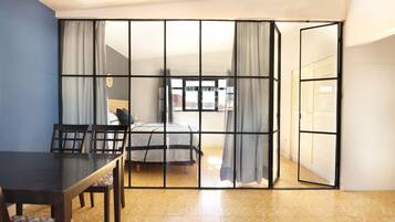 Premium bedding, down duvets, individually decorated