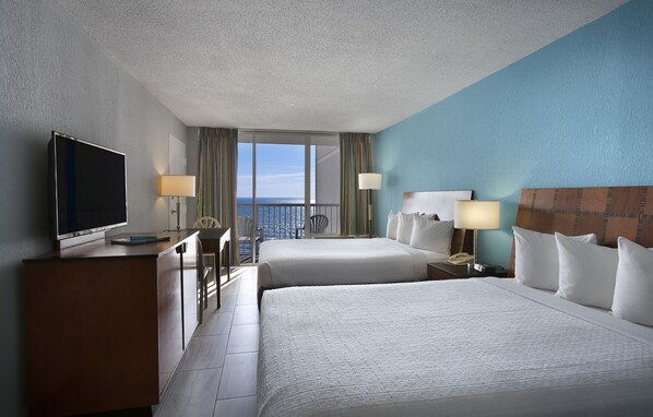 In-room safe, iron/ironing board, WiFi, bed sheets - Oceanfront Efficiency with Stunning View + Official On-Site Rental Privileges (Myrtle Beach)