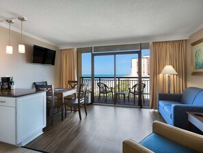 TV, DVD player - Stunning Ocean View Caravelle Resort Suite - King! (Myrtle Beach)