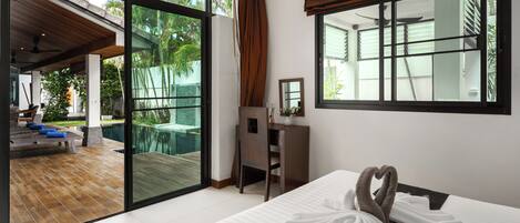 3 bedrooms, premium bedding, in-room safe, iron/ironing board