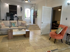 Smart TV, fireplace, video games, books