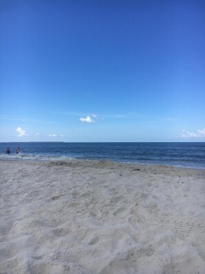 Beach nearby, sun-loungers