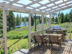 屋外ダイニングエリア