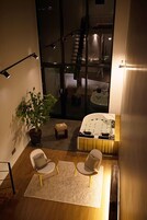 Duplex (A: White) | Living area | Flat-screen TV