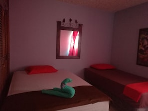 Individually furnished, soundproofing, iron/ironing board, rollaway beds