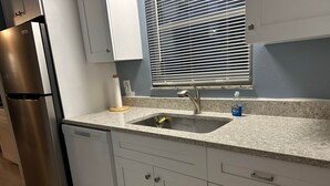 Coffee/tea maker, fridge, stovetop - The Oceanview Oasis (Englewood)
